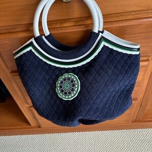 Vera Bradley retired Cupcake Quilted Women's Brach tote with White Handles